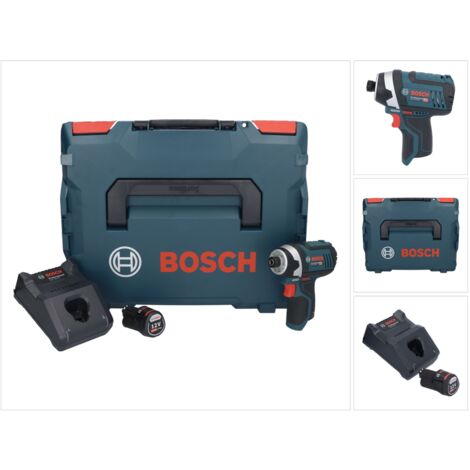 Bosch GDR 12V-105 Professional Visseuse à chocs sans fil 12 V 105 Nm 1/4'' + 1x batterie 2,0 Ah + chargeur + L-Boxx