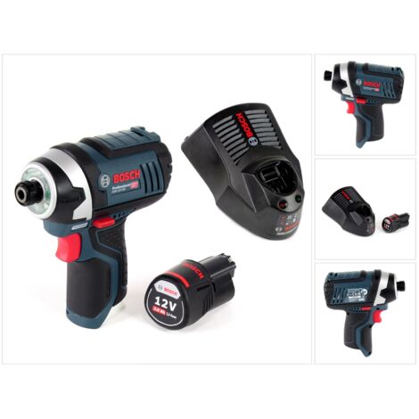 Bosch GDR 12V-105 Professional Visseuse à chocs sans fil + 1x Batterie GBA 12 V 3,0 Ah + Chargeur GAL 1230