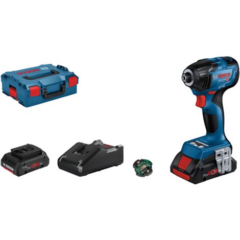 BOSCH GDR 18V-210 C - 2 baterías 4,0 Ah, cargador + módulo Bluetooth CGY 42 - 06019J0102