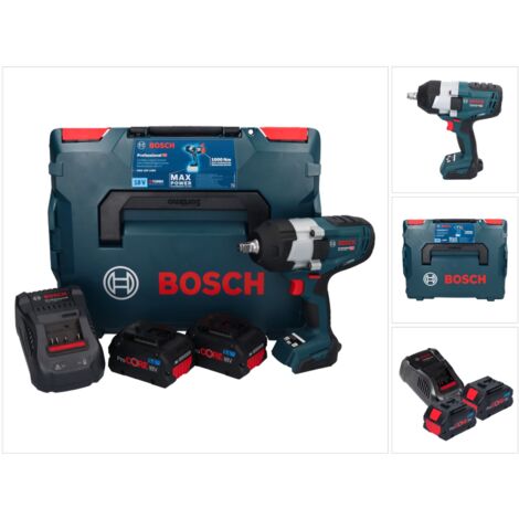 Bosch Professional boulonneuse sans-fil BITURBO GDS 18V-1000 C (couple de  serrage de 1 000 Nm, couple de desserrage de 1 600 Nm, sans batterie ni