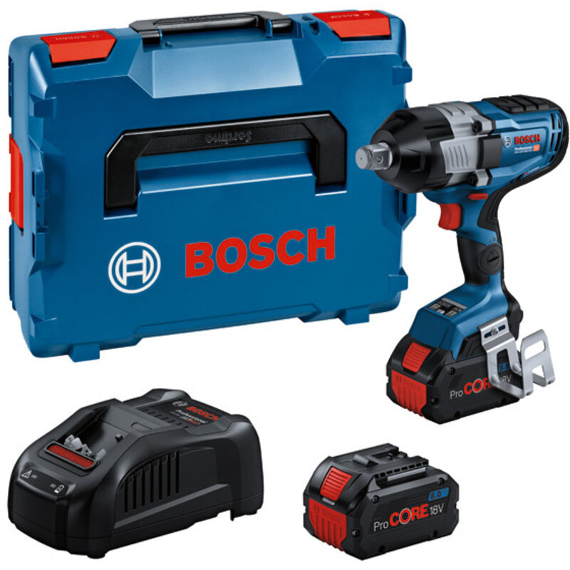 Bosch Professional - Visseuse à chocs sans fil Bosch gds 18V-1600 hc, 3/4', 2x 8,0Ah pc et chargeur en l-boxx