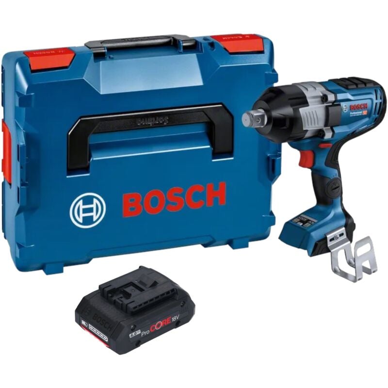 Bosch Professional - Bosch gds 18V-1600 hc Professional Visseuse à choc sans fil 18 v 1600 Nm 3/4'' biturbo Brushless + 1x batterie ProCORE 4,0 Ah +