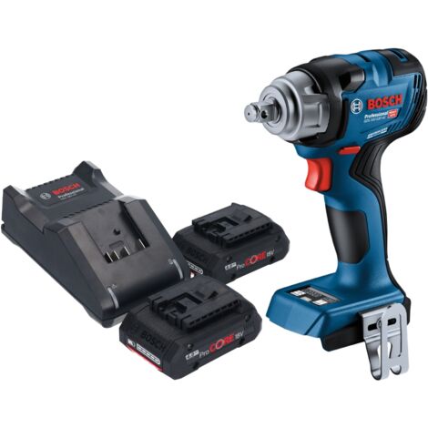 Bosch GDS 18V-330 HC Professional Akku Schlagschrauber 18 V 330 Nm 1/2" Brushless + 2x ProCORE Akku 4,0 Ah + Ladegerät