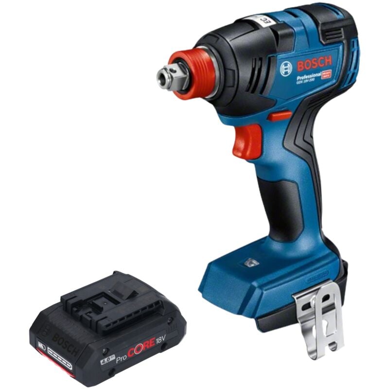 Bosch gdx 18V-200 Professional Visseuse à chocs sans fil 18 v 200 Nm Brushless + 1x batterie ProCORE 4,0 Ah - sans chargeur