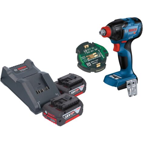 Bosch GDX 18V-210 C Professional Akku Drehschlagschrauber 18 V 210 Nm Brushless + 2x Akku 4,0 Ah + Ladegerät + GCY 42 Bluetooth Modul