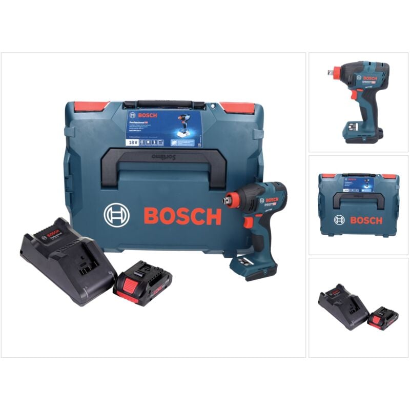 Bosch gdx 18V-210 c Professional Visseuse à chocs sans fil 18 v 210 Nm Brushless + 1x batterie ProCORE 4,0 Ah + chargeur + L-Boxx
