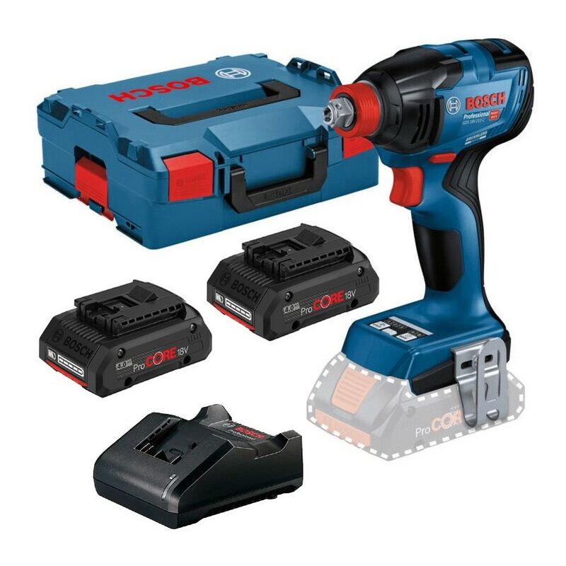 Bosch GDX18V-210 C 18V Impact Driver Wrench Brushless GDX18V210 + 4Ah Procore