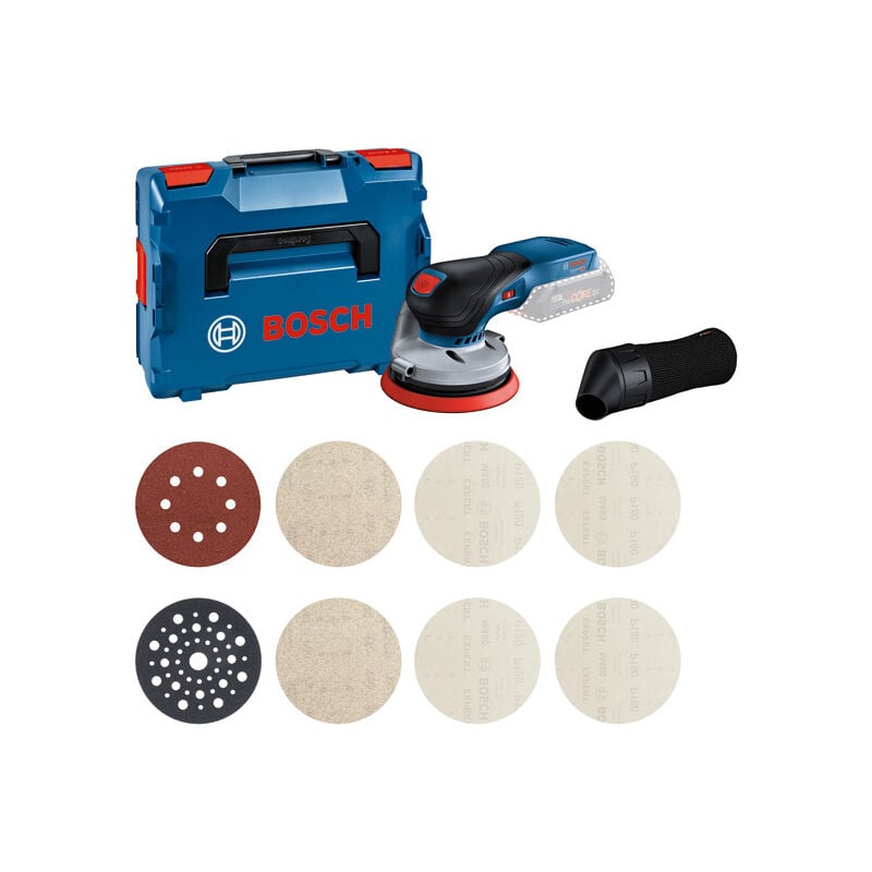 Kit de démarrage pour ponceuse excentrique sans fil gex 18V-125 + M480 Bosch sans batterie ni chargeur, en l-boxx