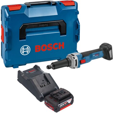 Bosch GGS 18V-23 LC Professional Akku Geradschleifer 18 V Brushless + 1x Akku 5,0 Ah + Ladegerät + L-Boxx