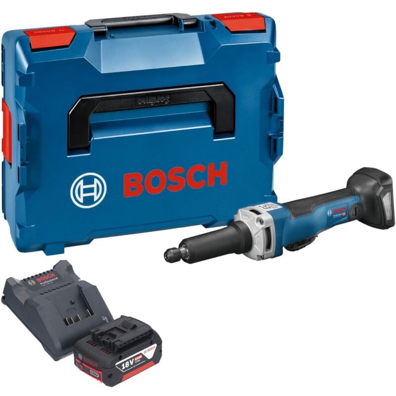 Bosch ggs 18V-23 plc Professional Meuleuse droite sans fil 18 v Brushless + 1x batterie 5,0 Ah + chargeur + L-Boxx