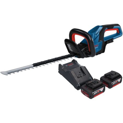 Bosch GHE 18V-50 Professional Akku Heckenschere 18 V 50 cm Brushless + 2x Akku 5,0 Ah + Ladegerät