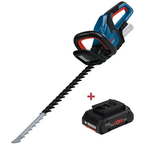 Bosch GHE 18V-60 18V Professional Cordless Brushless Hedge Trimmer + 4ah Procore