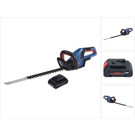 Bosch GHE 18V-60 Professional Akku Heckenschere 18 V 60 cm Brushless + 1x ProCORE Akku 4,0 Ah - ohne Ladegerät