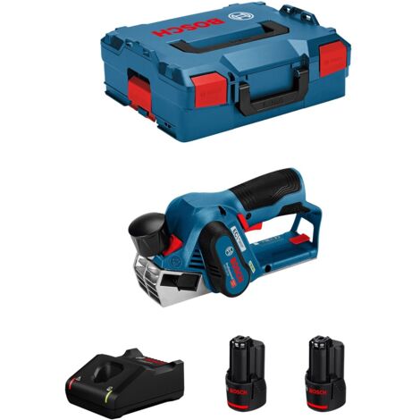 Bosch GHO 12V-20 Professional - Cepillo eléctrico - sin cable - 2 baterías - 12 V
