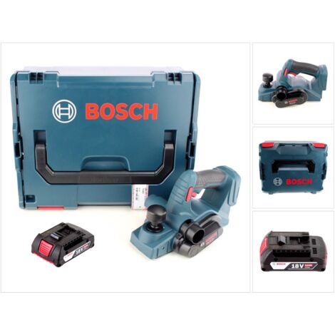 Bosch GHO 18 V-LI Akku Hobel 18V + 1x Akku 2,0Ah + L-Boxx - ohne Ladegerät