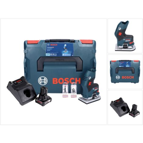 Bosch GKF 12V-8 Affleureuse sans fil 12V + 1x Batterie 6,0Ah + Chargeur rapide + Coffret de transport L-Boxx