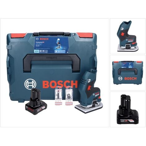 Bosch GKF 12V-8 Affleureuse sans fil 12V + 1x Batterie 6,0Ah + Coffret de transport L-Boxx - sans Chargeur