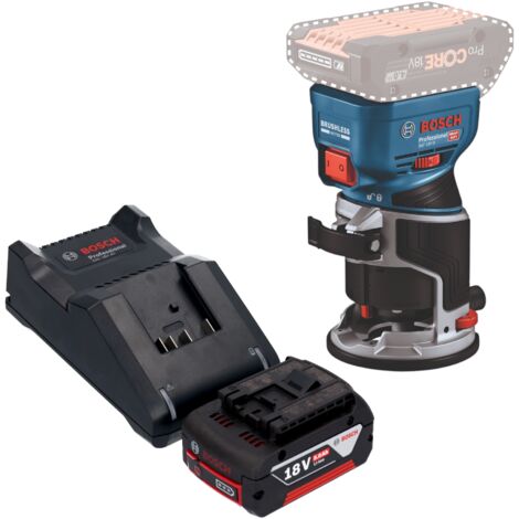 Bosch GKF 18V-8 Professional Akku Kantenfräse 18 V 8,0 mm Brushless + 1x Akku 5,0 Ah + Ladegerät