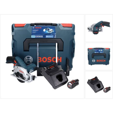 Bosch GKS 12V-26 Professional Akku Handkreissäge 12 V 85 mm + 1x Akku 3,0 Ah + Ladegerät + L-Boxx