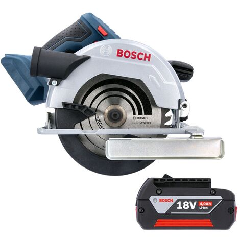 Bosch GKS 18 V-57 Cordless 165mm Circular Saw With 1 x 4.0Ah Battery