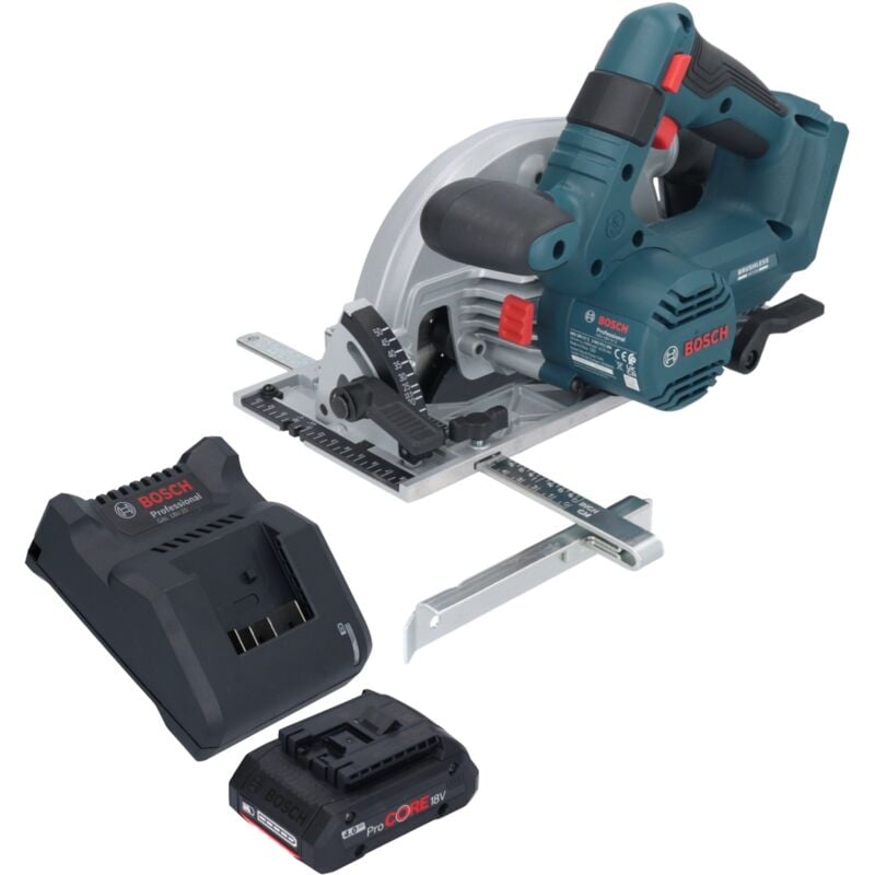 Bosch gks 18V-57-2 Professional Scie circulaire portative sans fil 18 v 165 mm Brushless + 1x batterie ProCORE 4,0 Ah + chargeur