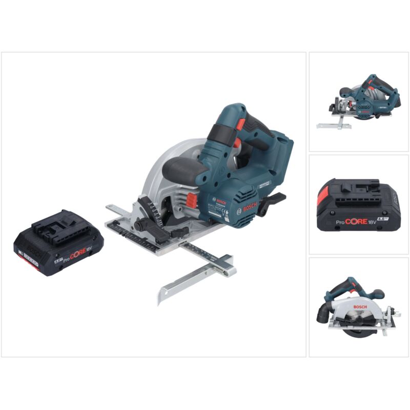 Bosch gks 18V-57-2 Professional Scie circulaire portative sans fil 18 v 165 mm Brushless + 1x batterie ProCORE 4,0 Ah - sans chargeur