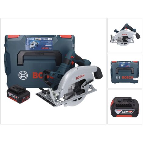 Bosch GKS 18V-70 L Akku Kreissäge 18 V Brushless 190 mm BITURBO + 1x Akku 5,0 Ah + L-Boxx - ohne Ladegerät