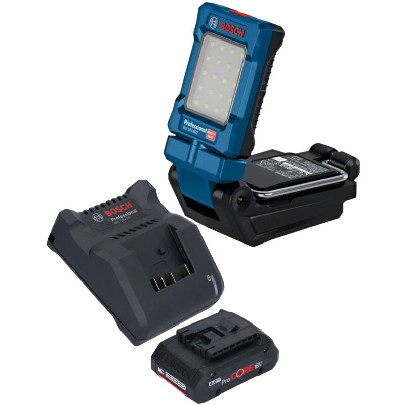 Bosch Professional - Bosch gli 18V-800 Professional Lampe sans fil 18 v 800 lm + 1x batterie ProCORE 4,0 Ah + chargeur