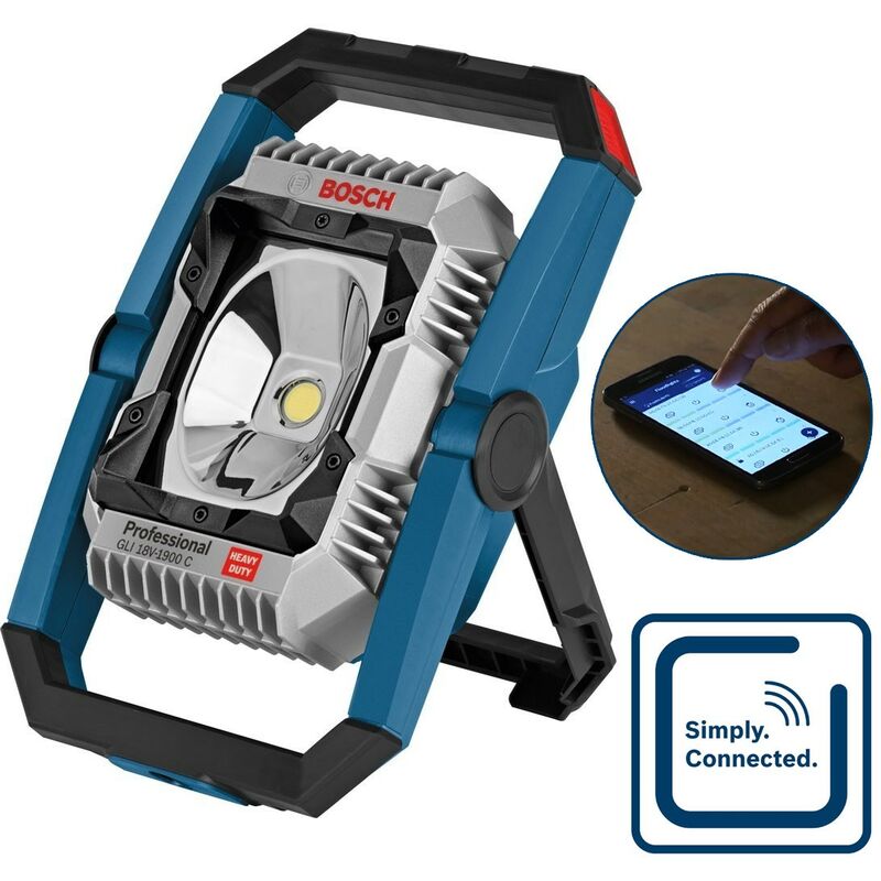 Gli 18V-1900C 18v led Cordless Floodlight Site Light Bluetooth Connected - Bosch