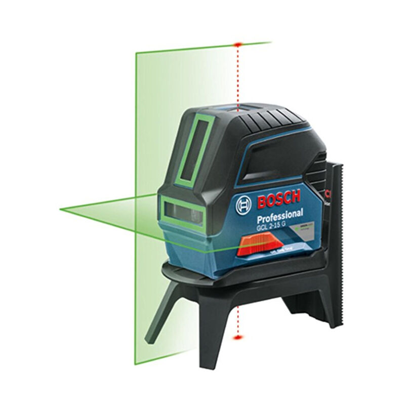 Laser ligne Bosch Professional GCL 2 15 G Portée 15 + Support rotatif RM1 + Support fixe BM3 0601066J00