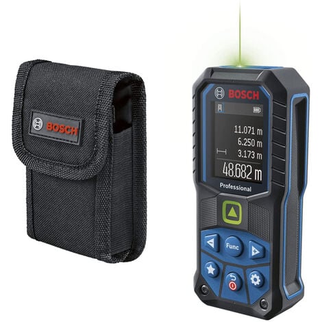 BOED Bosch, GLM 50-27CG Professional Laser Rangefinder (Green laser, Bluetooth, Range: up to 50 m, Rugged, IP65, ±1.5 mm, 2 AA batteries, wrist strap, case)