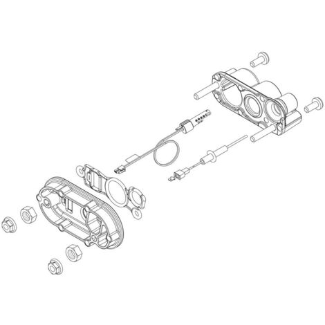 BOSCH Glühzünder/Elektrode Set komplett 15-45kW, 7736700318