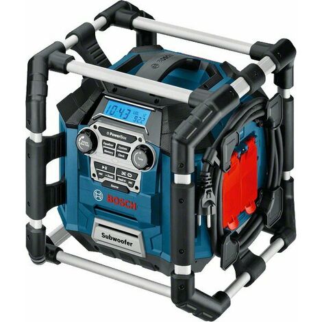 Bosch GML 20 PowerBox 360 - Radio de chantier Li-Ion 14,4-18V - Sur secteur ou sur batterie