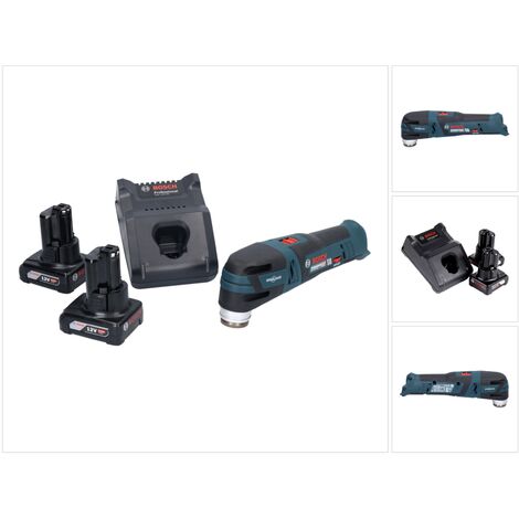 Bosch GOP 12V-28 Professional Akku Multi Cutter Starlock Brushless + 2x Akku 6,0 Ah + Ladegerät