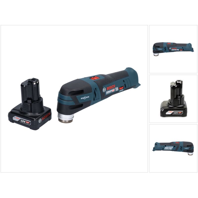 Bosch gop 12V-28 Professional Découpeur-ponceur sans fil Starlock Brushless + 1x Batterie 6,0 Ah - sans chargeur