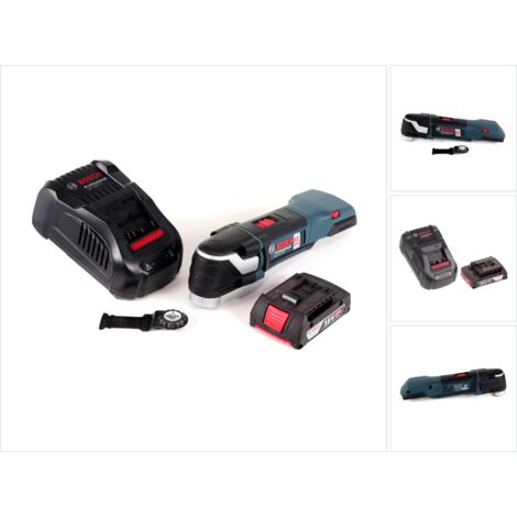 Bosch GOP 18 V-EC Découpeur-ponceur Multicutter 18V sans fil OIS / Starlock + 1x Batterie 2,0Ah + Chargeur