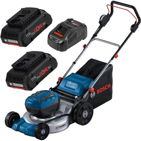 Bosch GRA 18V2-46 2X18V Cordless Lawn Mower + x2 4ah Batteries + Charger Kit