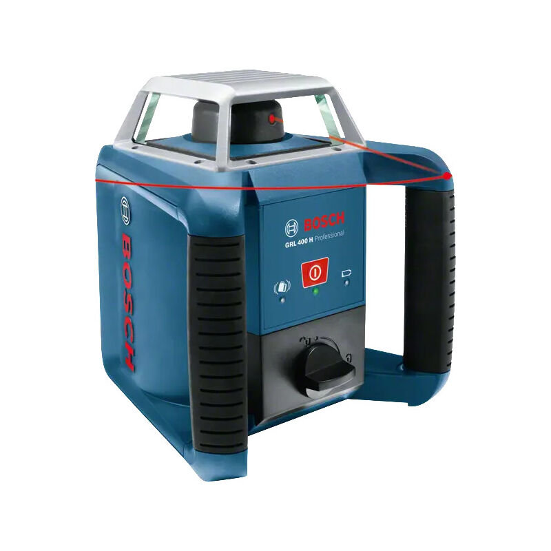 BOSCH Professional Bosch Professional Laser rotatif GRL 400 H (Commande par bouton unique, LR 45, Portée: 400 m (diamètre), dans L-Boxx) (0601061805)
