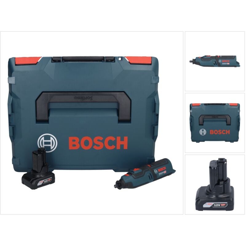 Image of Bosch GRO 12V-35 Professional Utensile rotativo a batteria in valigetta L-Boxx + 1x Batteria GBA 6,0 Ah - senza caricabatterie