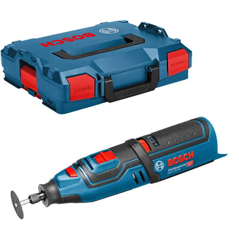 Image of Bosch gro 12V-35 Solo utensile rotativo a batteria senza batteria senza caricabatterie in formato l-boxx 1