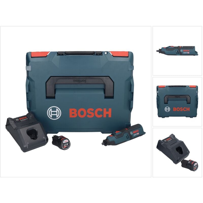 Bosch gro Outil rotatif sans fil 12V-35 Professional 12 v + 1x batterie 2,0 Ah + chargeur + L-Boxx