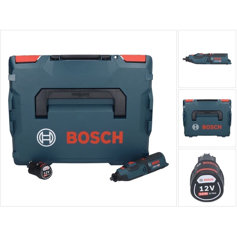 Bosch gro Outil rotatif sans fil 12V-35 Professional 12 v + 1x batterie 2,0 Ah + L-Boxx - sans chargeur