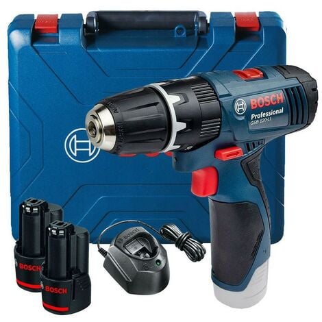 Bosch GSB 120-LI 12v Combi Hammer Drill 2 Speed GSB120-LI - 2 x 2ah Batteries