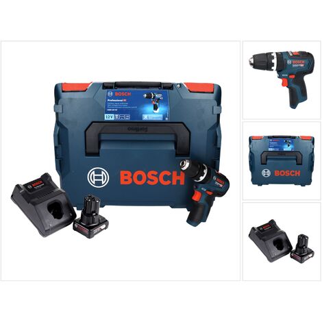 Bosch GSB 12V-35 Trapano a percussione professionale a batteria 12 V 35 Nm senza spazzole + 1x batteria ricaricabile 6,0 Ah + caricabatterie + L-Boxx