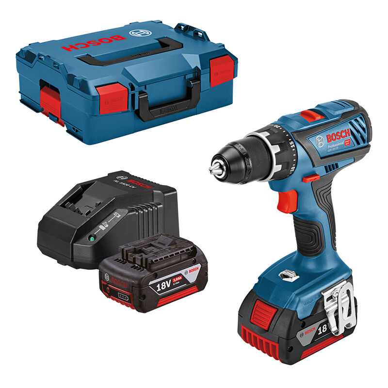 

Bosch GSB 18V-28 18V Litio-Ion Juego de taladro de impacto / destornillador (batería 2x 3.0Ah) en maletín