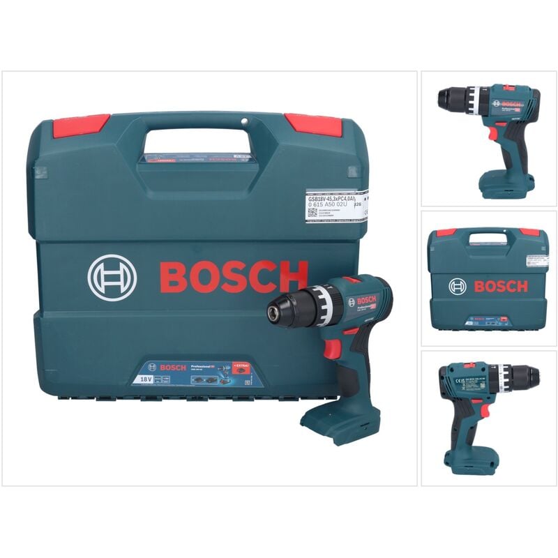 Image of Bosch - gsb 18V-45 Professional 18 v 45 Nm trapano a percussione a batteria Brushless + L-Case - senza batteria, senza caricabatterie
