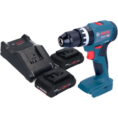 Bosch GSB 18V-45 Professional Perceuse-visseuse à percussion sans fil 18 V 45 Nm Brushless + 2x batterie ProCORE 4,0 Ah + chargeur