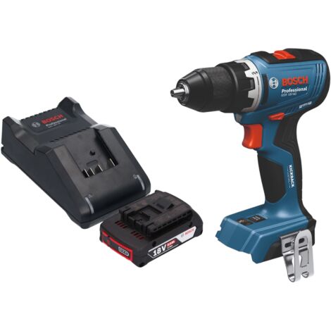 Bosch GSB 18V-65 Professional Akku Schlagbohrschrauber 18 V 65 Nm Brushless + 1x Akku 2,0 Ah + Ladegerät