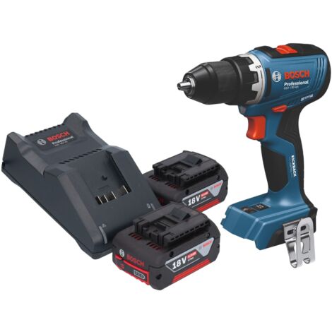 Bosch GSB 18V-65 Professional Akku Schlagbohrschrauber 18 V 65 Nm Brushless + 2x Akku 4,0 Ah + Ladegerät