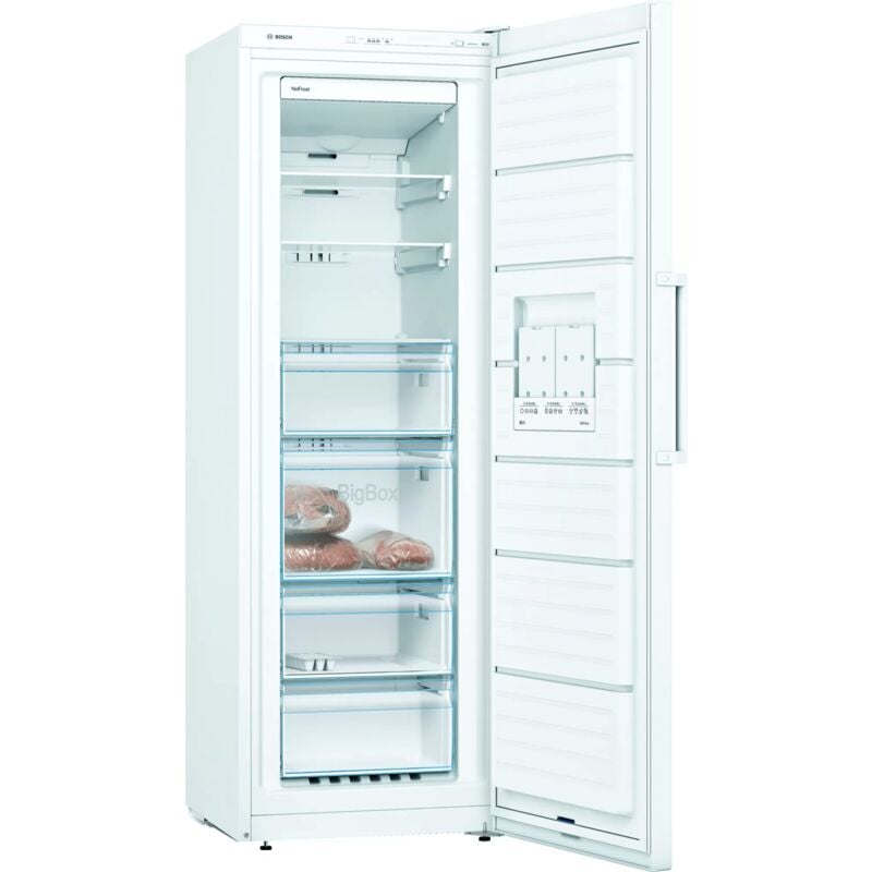 Image of Bosch - Serie 4 GSN33VWEP Serie 5 Congelatore Verticale da libera installazione 176 x 60 cm Bianco Classe e. Capacità netta congelatore: 225 l,